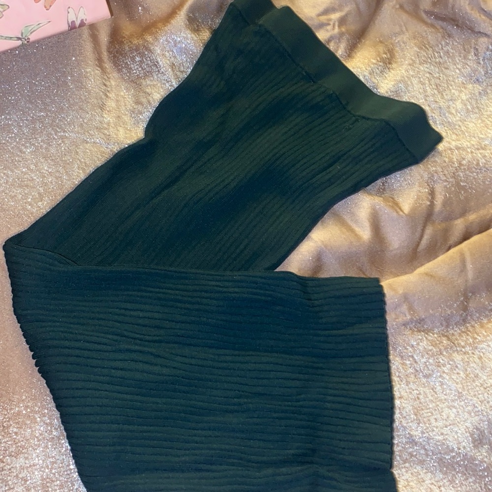 Forest green pencil skirt